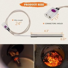 2 Pack Hot Rod Igniter Kit Replacement for Pit Boss, Pellet Grill Igniter Rod He
