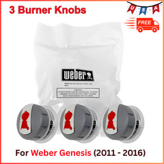 88848 Gas Grill Burner Knobs Compatible with Weber Genesis 2011-2016 Models 3PK