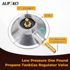 Aupoko Low Pressure One Pound Propane Tank Gas Regulator Valve, Portable…
