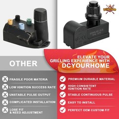 DHLG 12 Grill Igniter Kit for Charbroil Kenmore Broil Mate Broil King Nexgrill