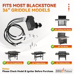 Grill Igniter Kit for Blackstone 36 Inch Griddle, 4 Outlet Electronic Battery Ig