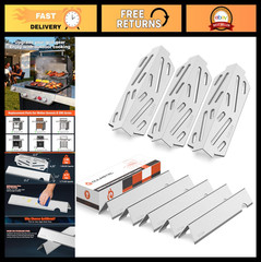 Replacement Flavorizer Bars & Heat Deflector for Genesis II Grills, 304 Stainles