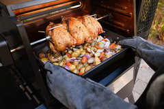 ® Gravity Series Rotisserie Accessory Attachment with Stainless Steel Spit Rods,