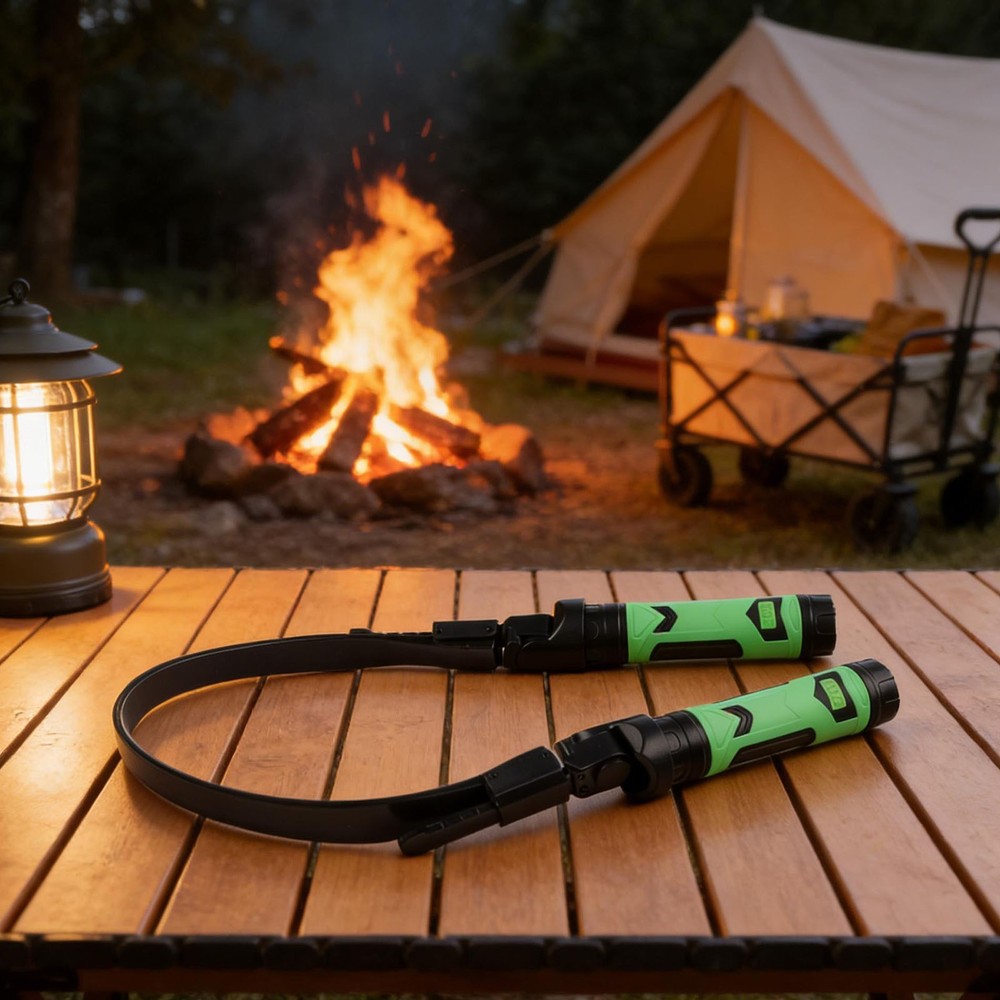 USB Powered Dual Head LED Neck Reading Lamp Hanging with Adjustable Head