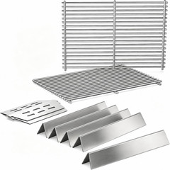 Qulimetal 304 Stainless Steel 7524 Grill Grates & 7621 Flavorizer Bars, 65505 He