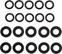 10Pcs Propane Tank Gasket and 10Pcs O-Rings for Soft Nose P.O.L. Fittings, Rubbe