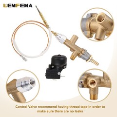 Lemfema Propane Gas Patio Heater Repair, Replacement With Thermocouple, Gold