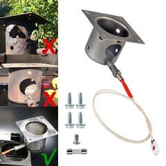 304 Stainless Steel Fire Burn Pot and Hot Rod Ignitor Kit for Traeger Pit Boss