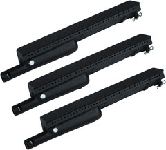 Parts DB106 (3-Pack) 13 3/4” Cast Iron Burner Replacement for Charbroil, Centro,